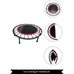 102 cm Kırmızı Deluxe Trampolin  (40 Inç Trambolin ) Ck-10
