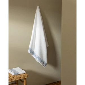 Caresse %100 Pamuk Banyo Havlusu - Beyaz/gri
