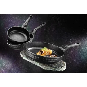 Sirius 3'lü Döküm Tava Sahan Seti 20/24/28 cm Yanmaz Yapışmaz Granit Tava Seti