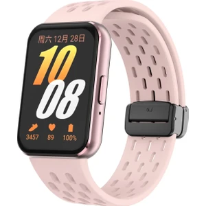 Samsung Galaxy Fit 3 Için Mıknatıslı Delikli Silikon Kordon Kayış - KY6546