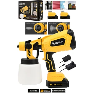 Plus 21V Çift Akülü 300 mm Vernik Sprey Boya Püskürtme Makinesi