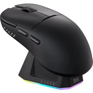AJ159 Pro Kablosuz (3 Modlu) 8K-26.000DPI Oyuncu Mouse PAW3395 Sensör Rgb Manyetik Şarj Istasyonu