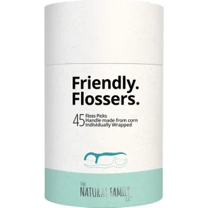 The Natural Family Co. Diş İpi 45'li Paket - Doğal Nane Aromalı