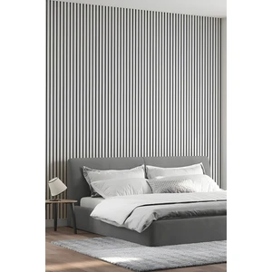 Mdf Ahşap Akustik Duvar Kaplama Lambri Paneli - 60 x 275 cm - Beyaz
