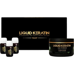 Liquid Keratin Yıpranmış Saçlara Bakım Onarıcı Keratin seti Serum ve Maske