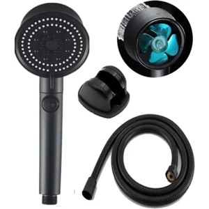 Mucit Home Turbo 5 Fonksiyonlu Pervaneli Mafsallı Duş Seti - Ayarlanabilir Duş Başlığı