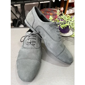 Gri Nubuk Maskaraklçarık Erkek Tango Dansve Salon Ayakkabısı