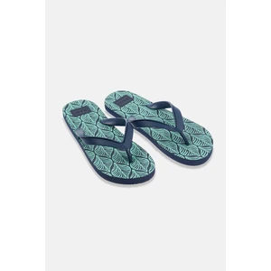 Lacivert Erkek Yaprak Desenli Parmak Arası Terlik