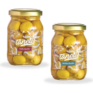 Çizik Yeşil Zeytin ve Kırma Yeşil Zeytin 200 gr (100 gr x 2)