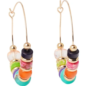 Çok Renkli Taşlı Halka Küpe