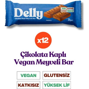 Çikolata Kaplı - Fındıklı Meyveli Bar 35g X 12 Adet