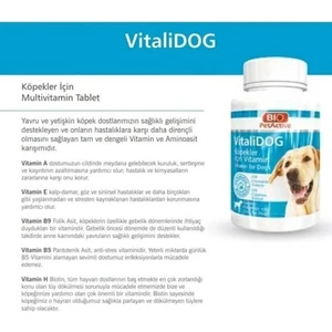 Bio Pet Active Biopetactive Çiğneme Tableti Vitalidog (Köpekler İçin Multivitamin Tablet) 75Gr.