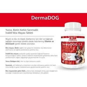 Bio Pet Active Dermadog 1,5 Çinko Sarımsaklı Mayası Tableti 75 Gr - (50 Tablet)