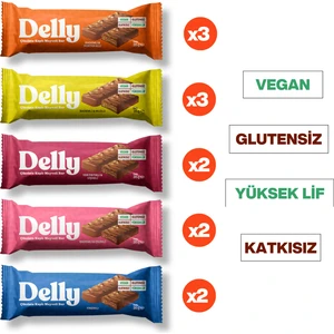 Çikolata Kaplı - Meyveli Bar Karışık Kutu 35g X 12 Adet
