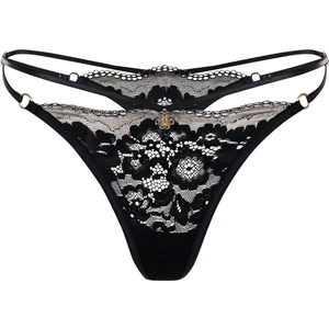 Feu De Elu Sensure Siyah Dantelli String