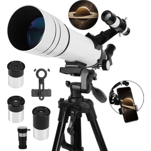 Umotech Profesyonel 333X Astronomik Gökyüzü Ay Doğa Teleskobu Tripod Telefon Tutucu Ay+Güneş Filtresi