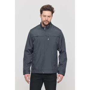 Yeni Sezon Erkek Antrasit Iki Iç Cepli Su Ve Rüzgar Geçirmez Mevsimlik&Yazlık Mont