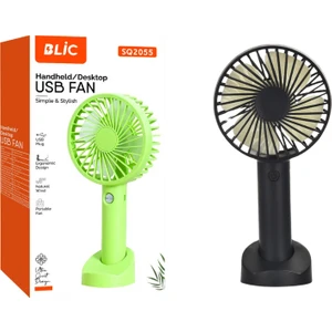 Ultra Sessiz Uzun Şarjlı Fan Mini Taşınabilir El ve Masa Üstü 3 Kademeli Vantilatör