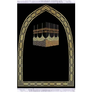 Kadife Lüks Seccade Keten Astarlı Namazlık 70x120 cm
