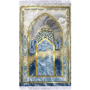 Kadife Lüks Seccade Keten Astarlı Namazlık 70x120 cm