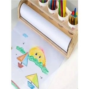 Rulo Resim Kağıdı 1 Adet Genişlik 45 cm Uzunluk 30 Metre Resim Masası  Uyumlu  Plotter