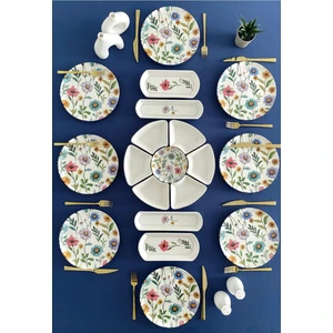 Flora Model 8 Kişilik 19 Parça Kahvaltı Takımı