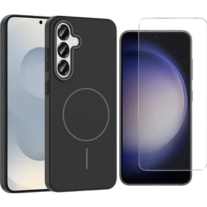 Samsung Galaxy S25 Plus Kılıf Magsafe Şarj Özellikli Zore Ruby Silikon Kapak + Nano Ekran Koruyucu