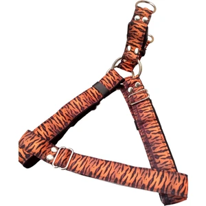 Köpek göğüs tasması orta ırk kaplan desenli kolon göğüs ölçüsü:50-85cm ayarlamalı dog harness GT4-2