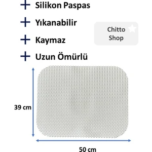 Chittoshop Kaymaz Silikon Kedi Tuvalet Paspası