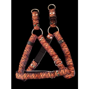 Köpek göğüs tasması orta ırk kaplan desenli kolon göğüs ölçüsü:50-85cm ayarlamalı dog harness GT4-2