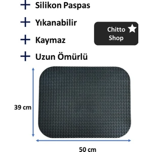 Chittoshop Kaymaz Silikon Kedi Tuvalet Paspası