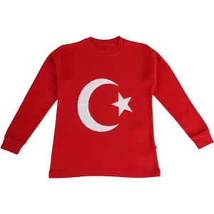 Lollico Kids Ay-Yıldız Baskılı Uzun Kollu Tshırt