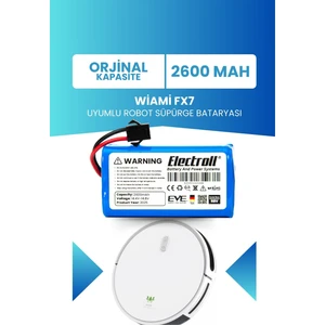 Wiami Fx7 Uyumlu Batarya (ORJİNAL KAPASİTE) 2600mah Pil Robot Süpürge Bataryası