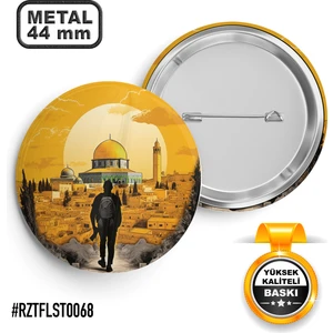 Sağlam Ajans Mescid-I Aksa Doğuş Iğneli Rozet 44 mm