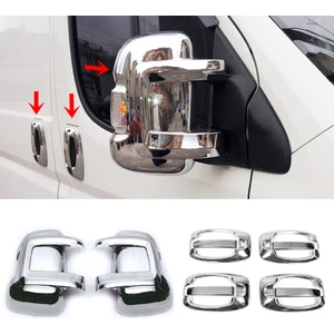 My Tuning Fiat Ducato Krom Kapı Kolu 4 Kapı P.çelik Abs Plastik Krom Kaplama Ayna Kapağı 2 Prç 2006 Ve Üzeri