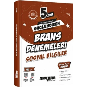 Ankara Yayıncılık 5. Sınıf Sosyal Bilgiler Güçlendiren Branş Denemeleri