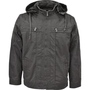 Erkek Kapüşonlu Kanvas Spor Mont 85122 BGL-ST04178