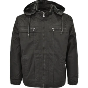 Erkek Kapüşonlu Kanvas Spor Mont 85122 BGL-ST04178