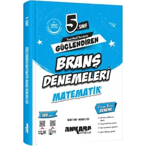 Ankara Yayıncılık 5. Sınıf Matematik Güçlendiren Branş Denemeleri