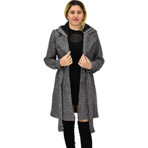 Kadın Pıtırcık Uzun Kaşe Kaban BGL-ST04122