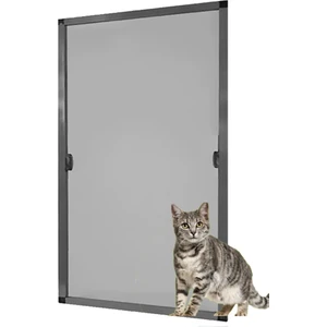 AKPEN Kedi Tüllü Sabit ,tak- Çıkar Pencere Sinekliği  ANTRASİT GRİ MAX. 70 x 130 cm ye kadar İSTEDİĞİNİZ ÖLÇÜYÜ VEREBİLİRSİNİZ