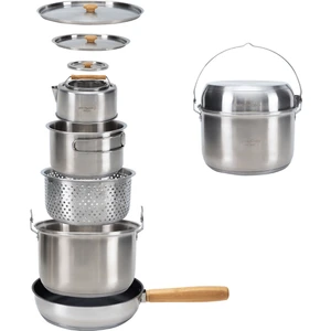 Kingcamp Cookware Set I Paslanmaz Çelik Kamp Tencere Seti
