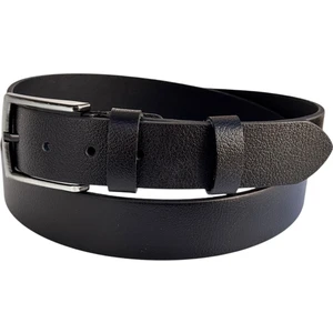 Battal Boy Hakiki Deri 4 Cm. Tokalı Düz Model Spor Erkek Kemer Siyah