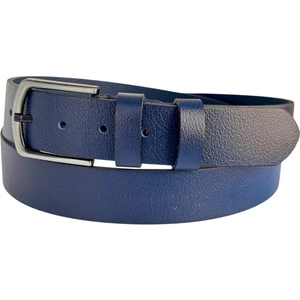 Battal Boy Hakiki Deri 4 Cm. Tokalı Düz Model Spor Erkek Kemer Lacivert