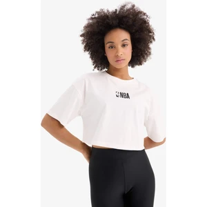 DeFactoFit NBA Wordmark Oversize Geniş Kalıp Bisiklet Yaka Nakış Baskı Sporcu Kısa Kollu Tişört D8799AX25SP