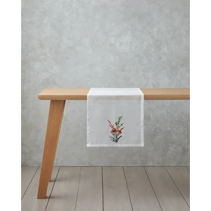 Chimera Polyester Runner 40X140 cm Beyaz - Kırmızı