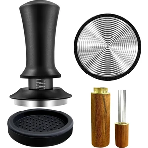 Kahve Espresso Tamper 51MM Wdt Aletli Kalibre Edilmiş Yaylı, Silikon Matlı, Espresso Kahve Makinesi Için (Yurt Dışından)