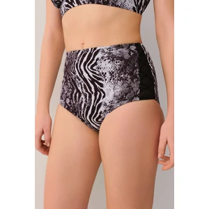 Savage Tül Detaylı Yüksek Bel Bikini Alt