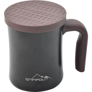 Campout Çift Katmanlı Termos Kupa Siyah 350 ML