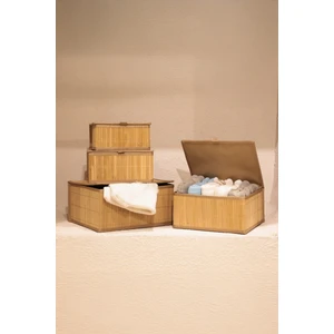 Root 4lü Bambu Kapaklı Kutu 5420